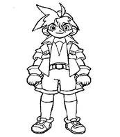 coloriage beyblade tyson